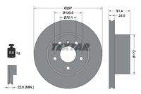 TEXTAR 92129700 Bremsscheibe