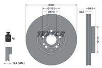 TEXTAR 92307105 Bremsscheibe