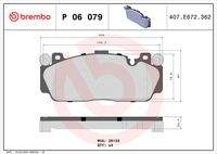 BREMBO P06079 Bremsbelagsatz, Scheibenbremse