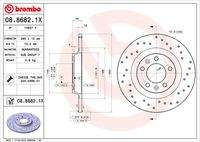 BREMBO 0886821X Bremsscheibe