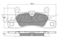 TOMEX Brakes TX1926 Bremsbelagsatz, Scheibenbremse