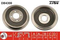 TRW DB4300 Bremstrommel