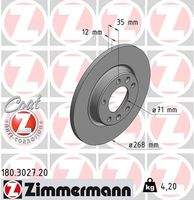 ZIMMERMANN 180302720 Bremsscheibe