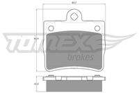 TOMEX Brakes TX1277 Bremsbelagsatz, Scheibenbremse