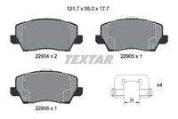 TEXTAR 2290401 Bremsbelagsatz, Scheibenbremse