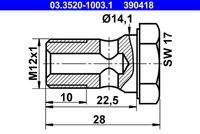 ATE 03352010031 Hohlschraube