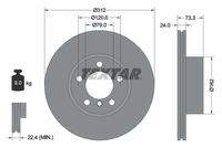 TEXTAR 92261805 Bremsscheibe