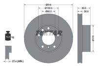 TEXTAR 92304905 Bremsscheibe