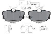 TEXTAR 2322416 Bremsbelagsatz, Scheibenbremse