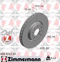 ZIMMERMANN 600324220 Bremsscheibe