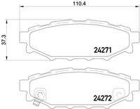 BREMBO P78020 Bremsbelagsatz, Scheibenbremse