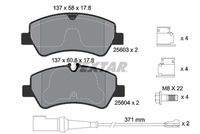 TEXTAR 2560303 Bremsbelagsatz, Scheibenbremse