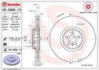 BREMBO 09D89813 Bremsscheibe