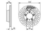 BOSCH 0986479581 Bremsscheibe