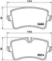 BREMBO P85119 Bremsbelagsatz, Scheibenbremse