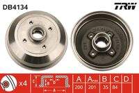 TRW DB4134 Bremstrommel