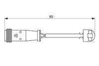 BOSCH 1987473038 Warnkontakt, Bremsbelagverschleiß