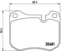 BREMBO P65002 Bremsbelagsatz, Scheibenbremse