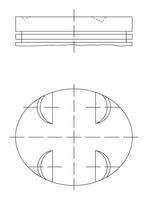 MAHLE 0052401 Kolben