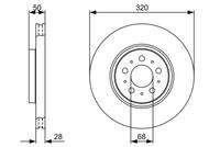 BOSCH 0986479321 Bremsscheibe