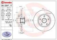 BREMBO 08C64717 Bremsscheibe