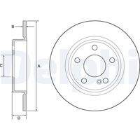 DELPHI BG4555C Bremsscheibe