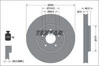 TEXTAR 92337103 Bremsscheibe