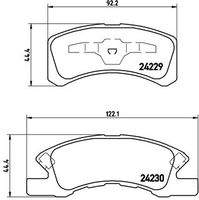 BREMBO P16011 Bremsbelagsatz, Scheibenbremse