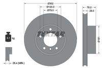 TEXTAR 92042400 Bremsscheibe