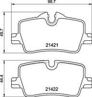 BREMBO P06113 Bremsbelagsatz, Scheibenbremse