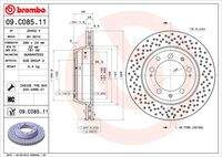 BREMBO 09C08511 Bremsscheibe
