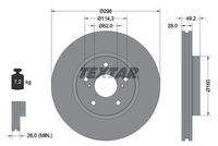 TEXTAR 92174303 Bremsscheibe