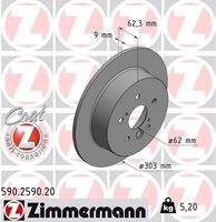 ZIMMERMANN 590259020 Bremsscheibe