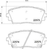 BREMBO P30115 Bremsbelagsatz, Scheibenbremse