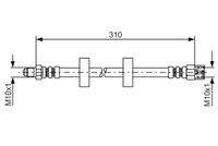 BOSCH 1987476217 Bremsschlauch