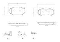 BREMBO P61142 Bremsbelagsatz, Scheibenbremse