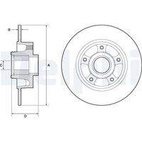 DELPHI BG9137RS Bremsscheibe