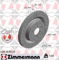 ZIMMERMANN 400369920 Bremsscheibe