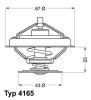 BorgWarner (Wahler) 416579D Thermostat, Kühlmittel