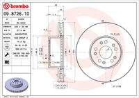 BREMBO 09872610 Bremsscheibe