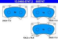 ATE 13046057472 Bremsbelagsatz, Scheibenbremse