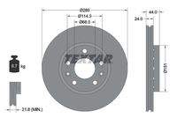 TEXTAR 92195505 Bremsscheibe