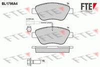 FTE BL1796A4 Bremsbelagsatz, Scheibenbremse