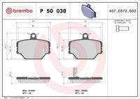 BREMBO P50038 Bremsbelagsatz, Scheibenbremse