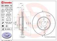 BREMBO 09840411 Bremsscheibe