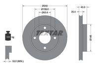 TEXTAR 92051003 Bremsscheibe