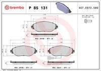 BREMBO P85131 Bremsbelagsatz, Scheibenbremse