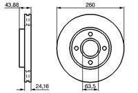 BOSCH 0986478671 Bremsscheibe