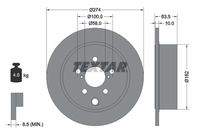 TEXTAR 92262003 Bremsscheibe