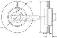 TOMEX Brakes TX7293 Bremsscheibe